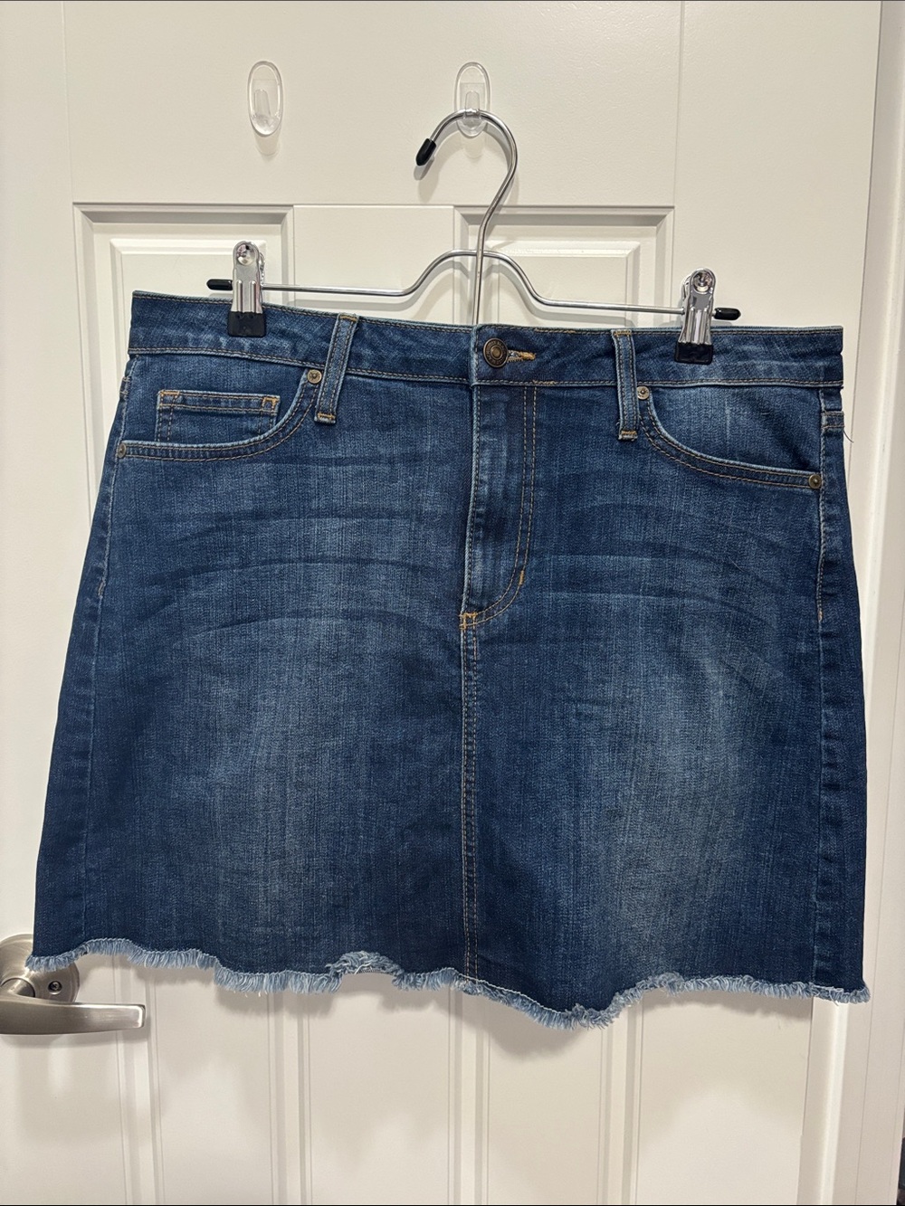 Just Black Dark Blue Denim Mini Skirt